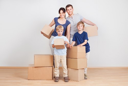 Checklist and packing materials for a house move