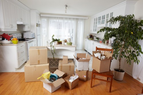 Packing and loading household belongings for a move in Upminster Bridge