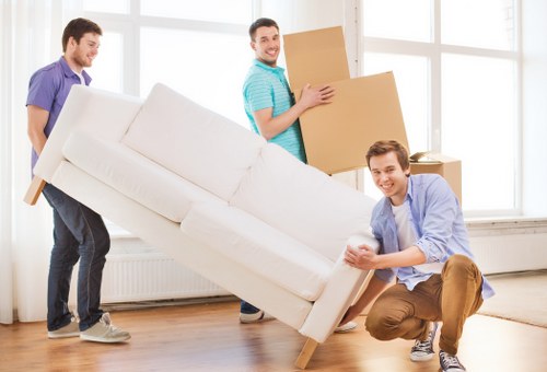 Removal service team preparing a local move in Upminster Bridge