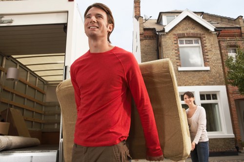 Local business relocation logistics in Upminster Bridge near mixed-use streets